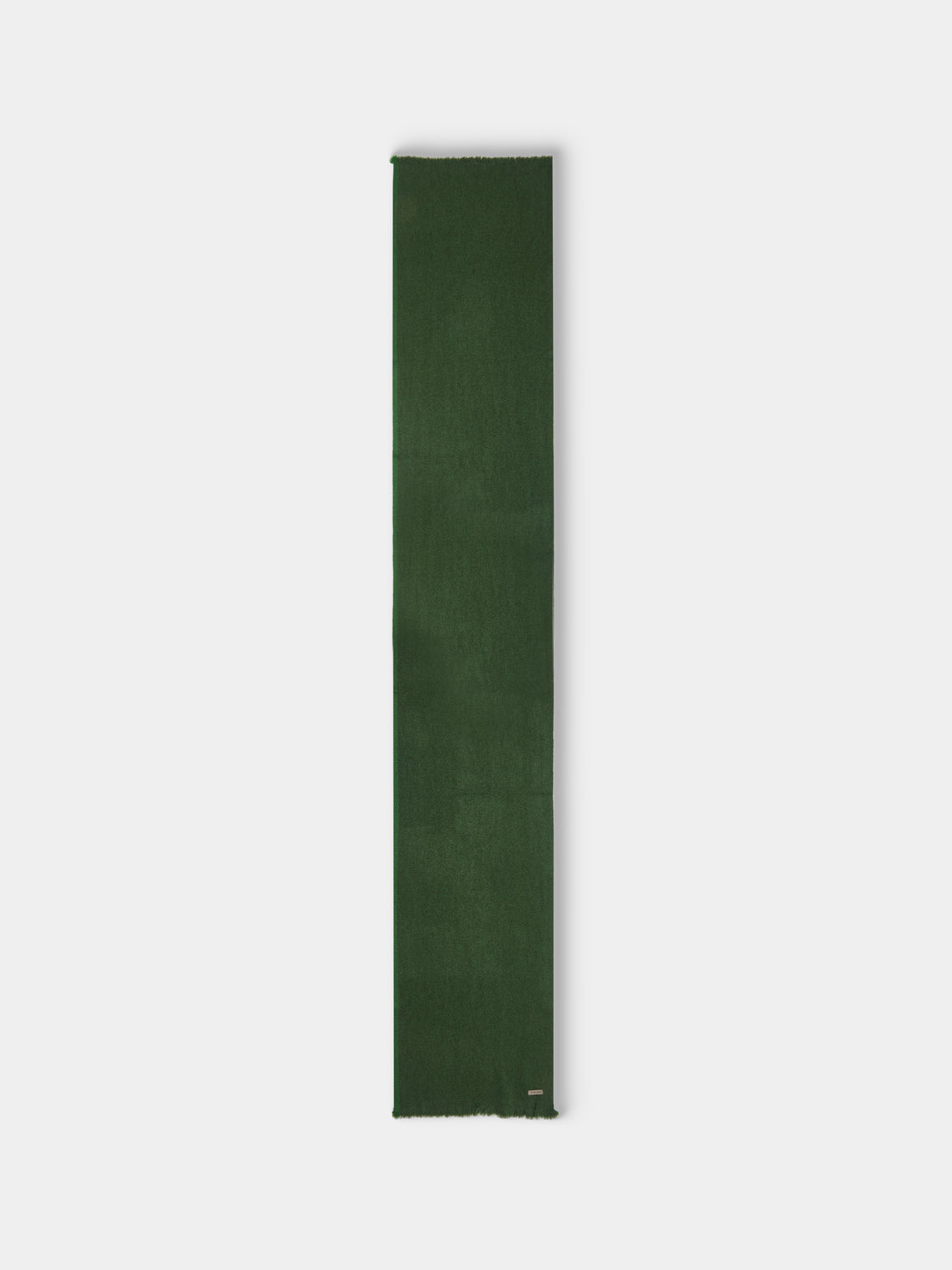 Norlha - Nomad Border Hand-Spun Yak Khullu Skinny Scarf (71in/1.8m) - Green - ABASK