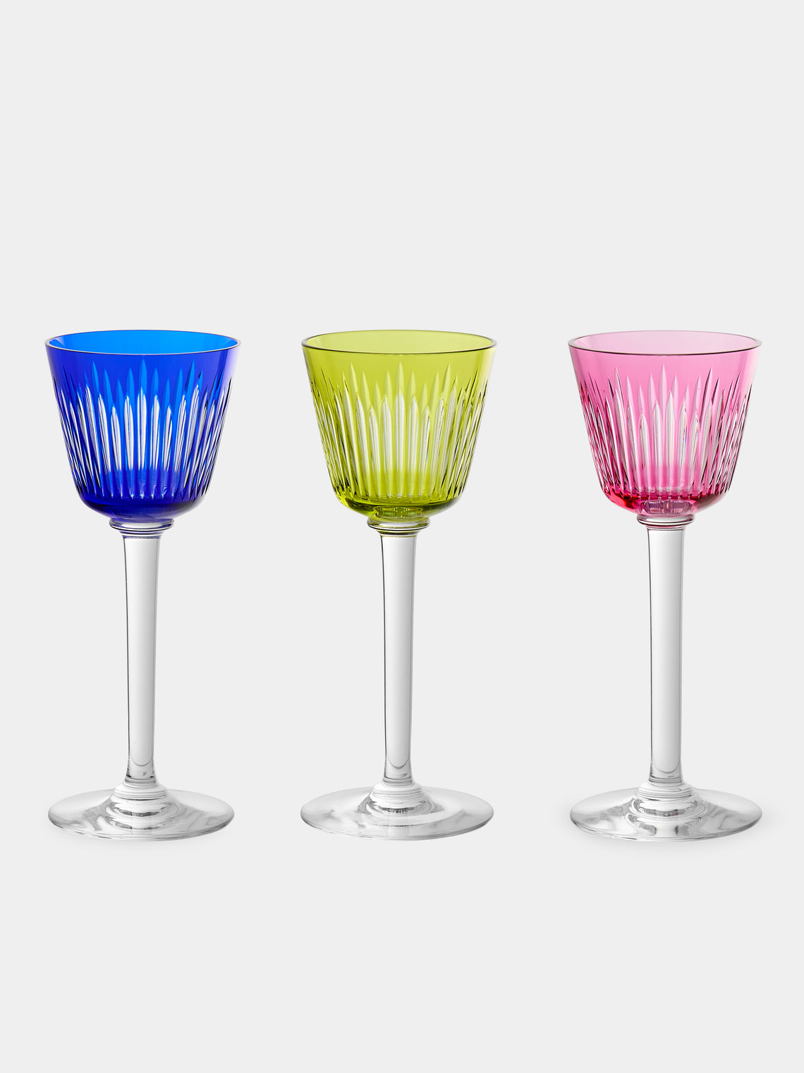 Antique and Vintage - 1950s Baccarat Orleans Crystal Wine Glasses (Set of 12) - Multiple - ABASK