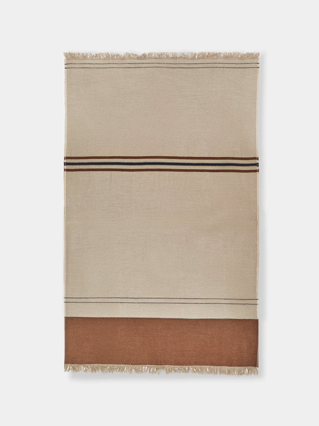 Libeco - Foundry Belgian Linen Throw (86.5in/2.2m) - Beige - ABASK