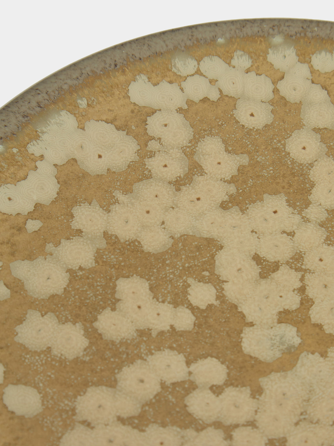 Jaune de Chrome - Basmati Bubble Porcelain Plate -  - ABASK