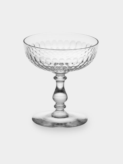 Antique and Vintage - 1920s Baccarat Crystal Champagne Coupes (Set of 13) - Clear - ABASK - 