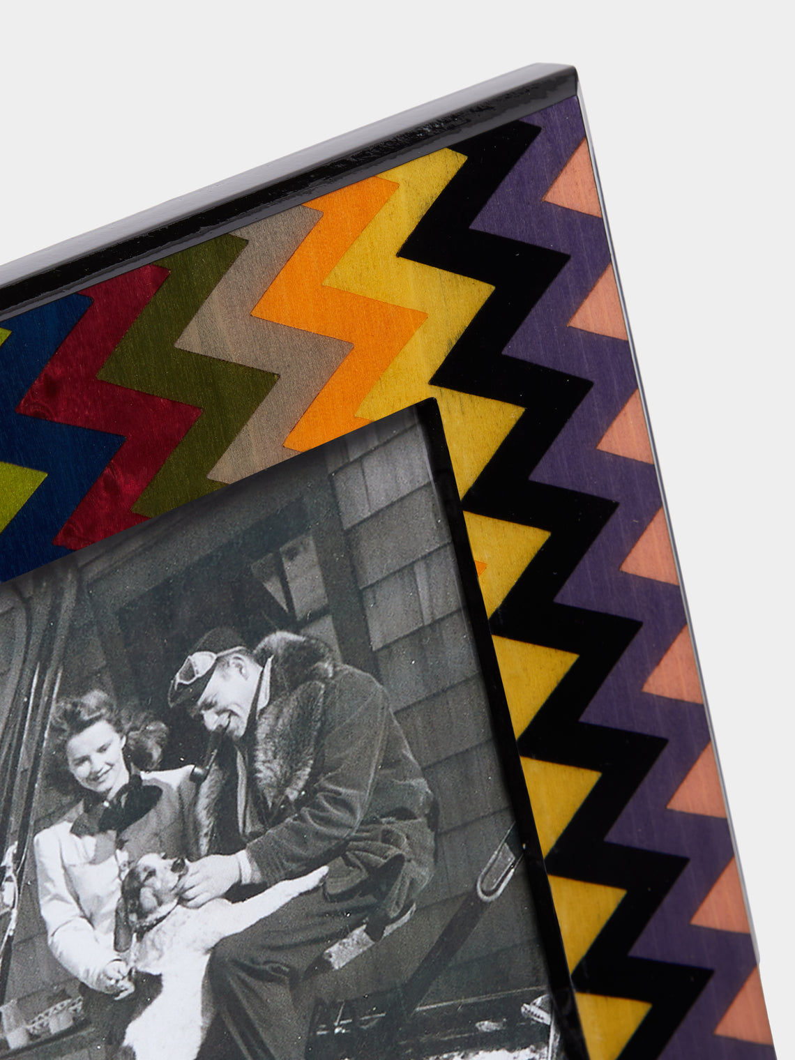 Biagio Barile - Chevron Wood Inlay Photo Frame -  - ABASK