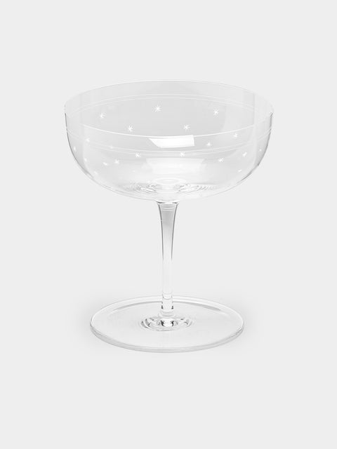 Lobmeyr - Rothschild Stars Hand-Engraved Crystal Champagne Coupe -  - ABASK - 