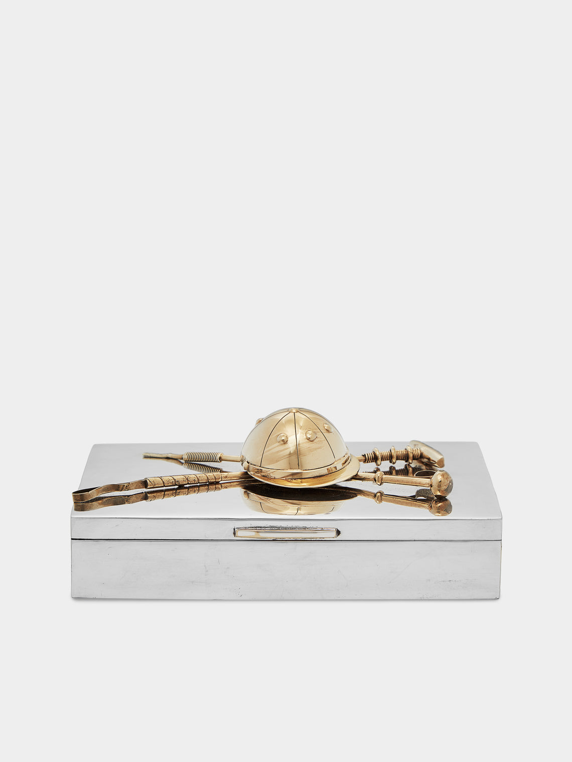 Antique and Vintage - 1960s Polo Silver-Plated and Gold-Plated Box -  - ABASK - 