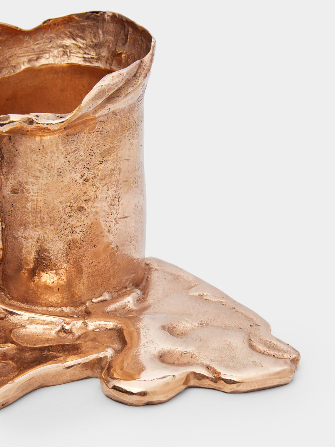 Osanna Visconti - Melted Hand-Cast Bronze Candle Holder -  - ABASK