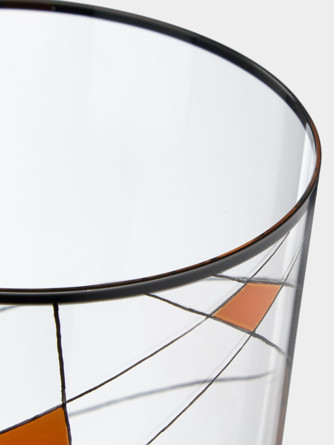 Lobmeyr - Neo Enamel Hand-Painted Crystal Tumbler - Orange - ABASK