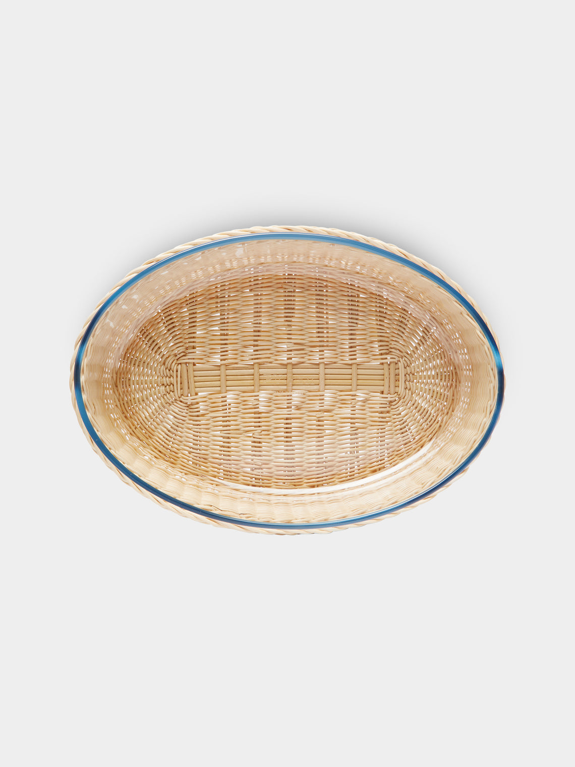 Mila Maurizi - Camelia Handwoven Wicker and Glass Baking Dish -  - ABASK