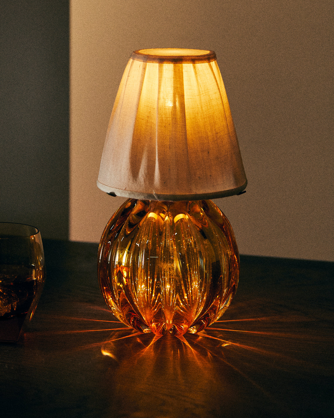Yali Glass - Bolla Bar Hand-Blown Murano Glass Portable Lamp - Orange - ABASK