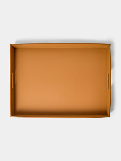 Riviere - Barcelona Water-Resistant Leather Tray (25in/63.5cm) - Tan - ABASK - 