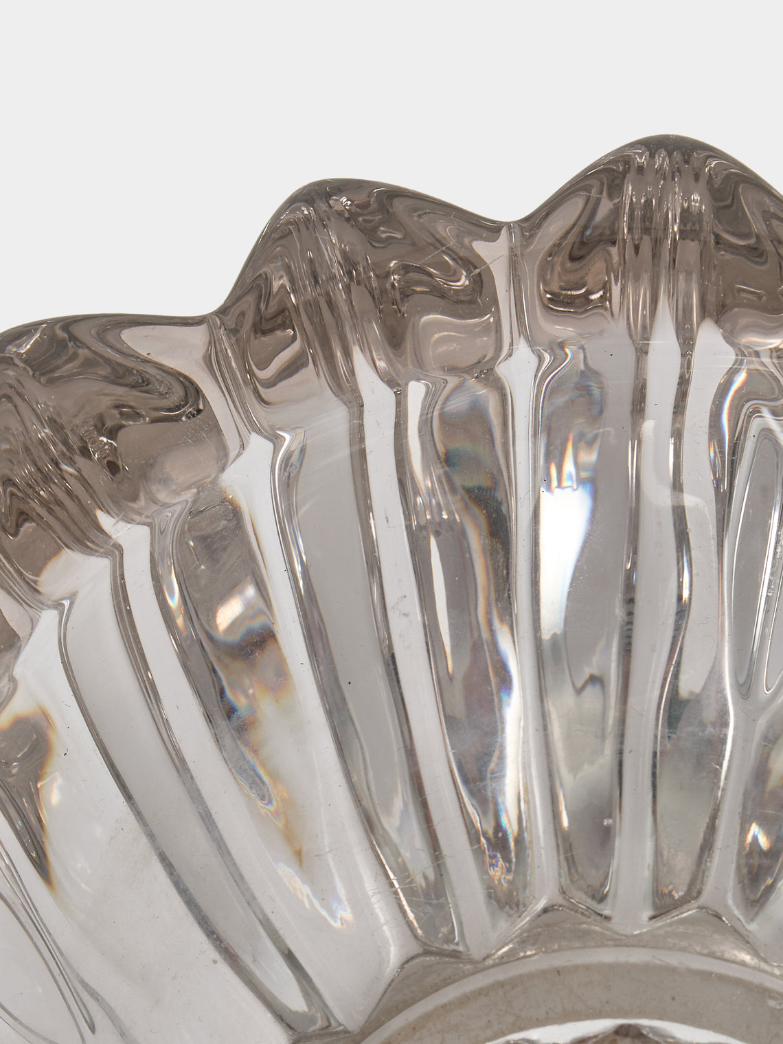 Antique and Vintage - 1950s Pierre d'Avesn Crystal Bowl - Gray - ABASK