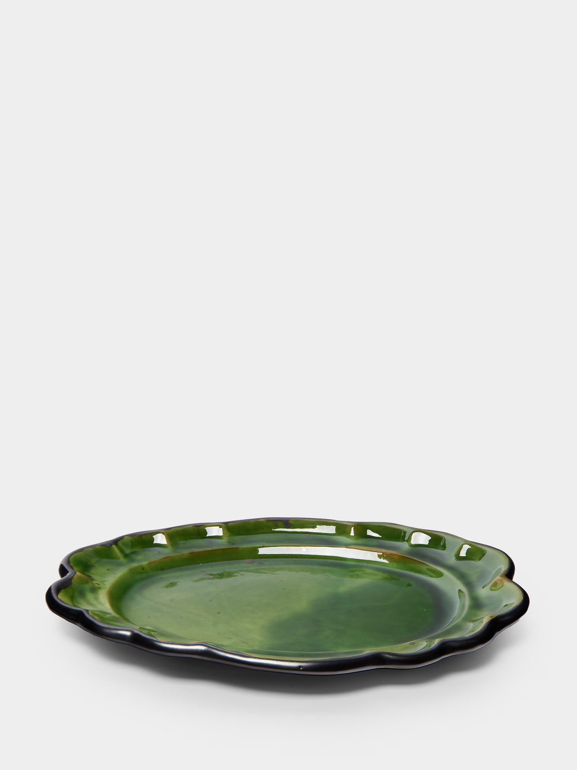 Poterie de Cliousclat - Slipware Serving Platter -  - ABASK