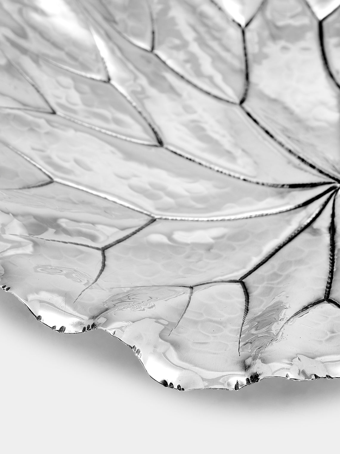 Antique and Vintage - 1970s Buccellati Solid Silver Leaf Dish - Silver - ABASK