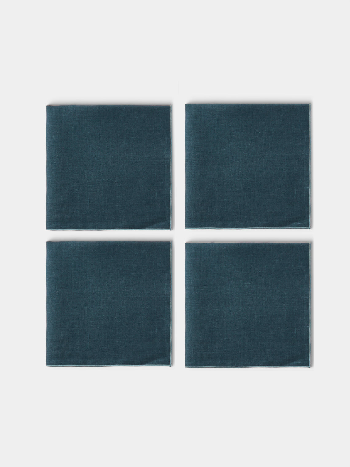 Borgo delle Tovaglie - Filo Linen Extra Large Napkins (Set of 4) - Blue - ABASK - 