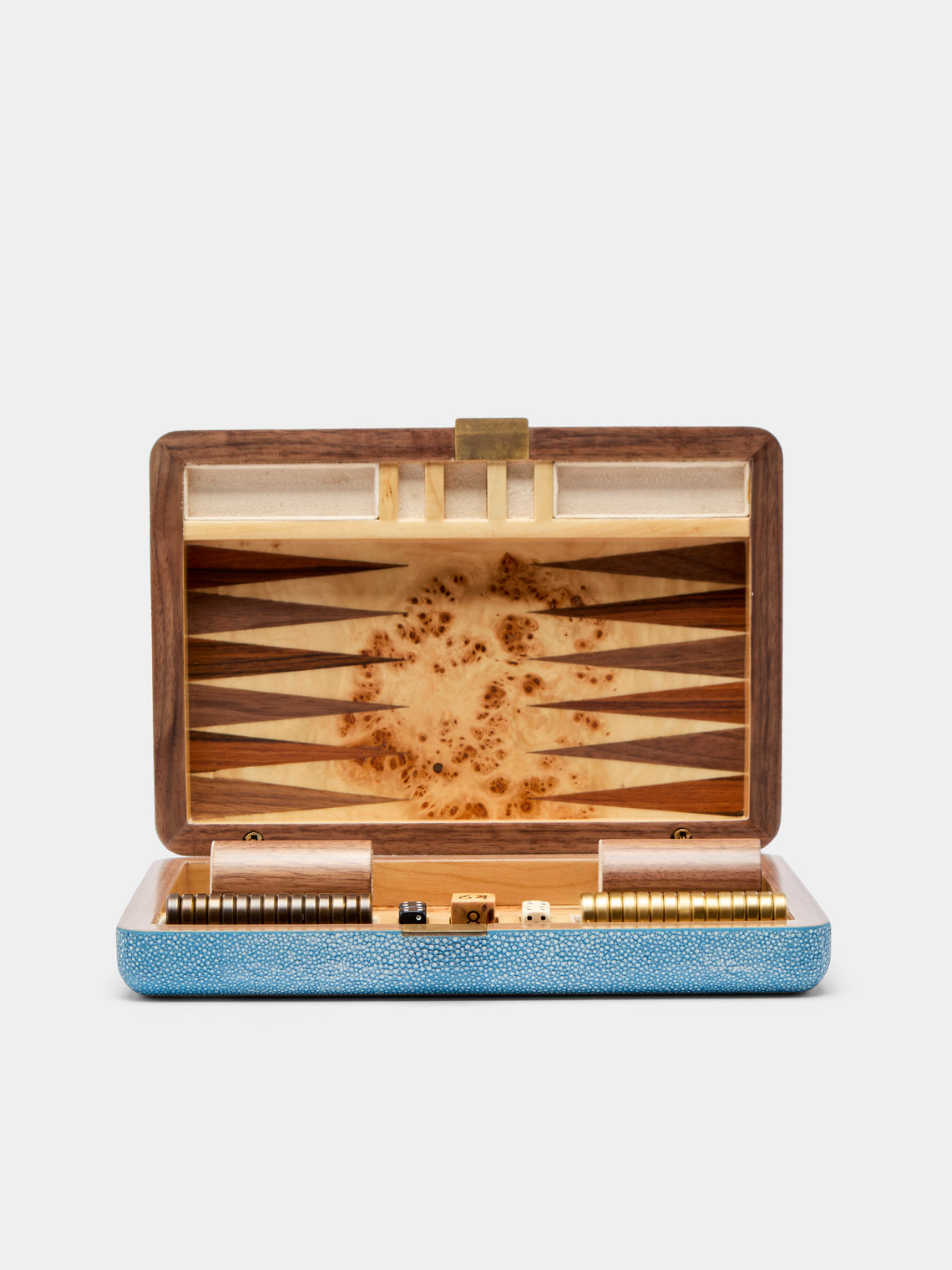 Forwood Design - Faux Shagreen Travel Backgammon Set -  - ABASK - 