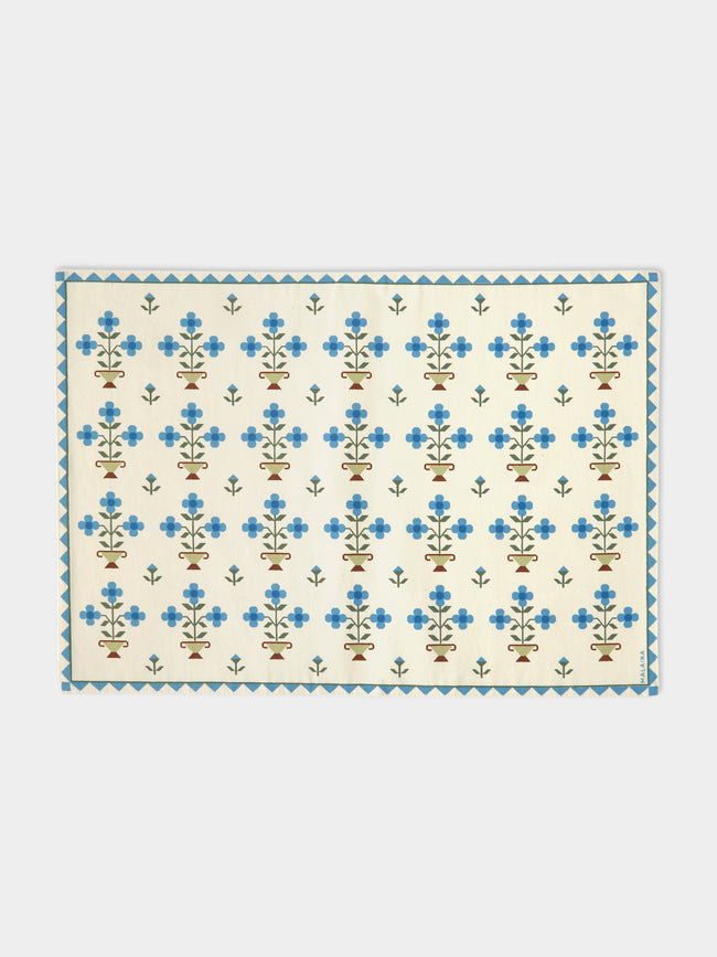Anut Cairo - Ottoman Vase Hand-Printed Cotton Placemats (Set of 4) -  - ABASK - 