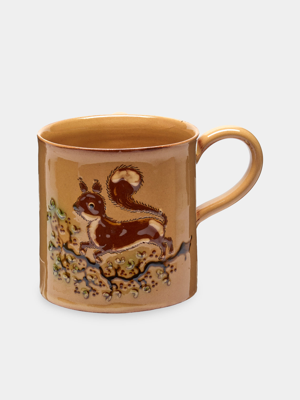 Poterie d’Évires - Animals Hand-Painted Ceramic Mugs (Set of 6) - Cream - ABASK