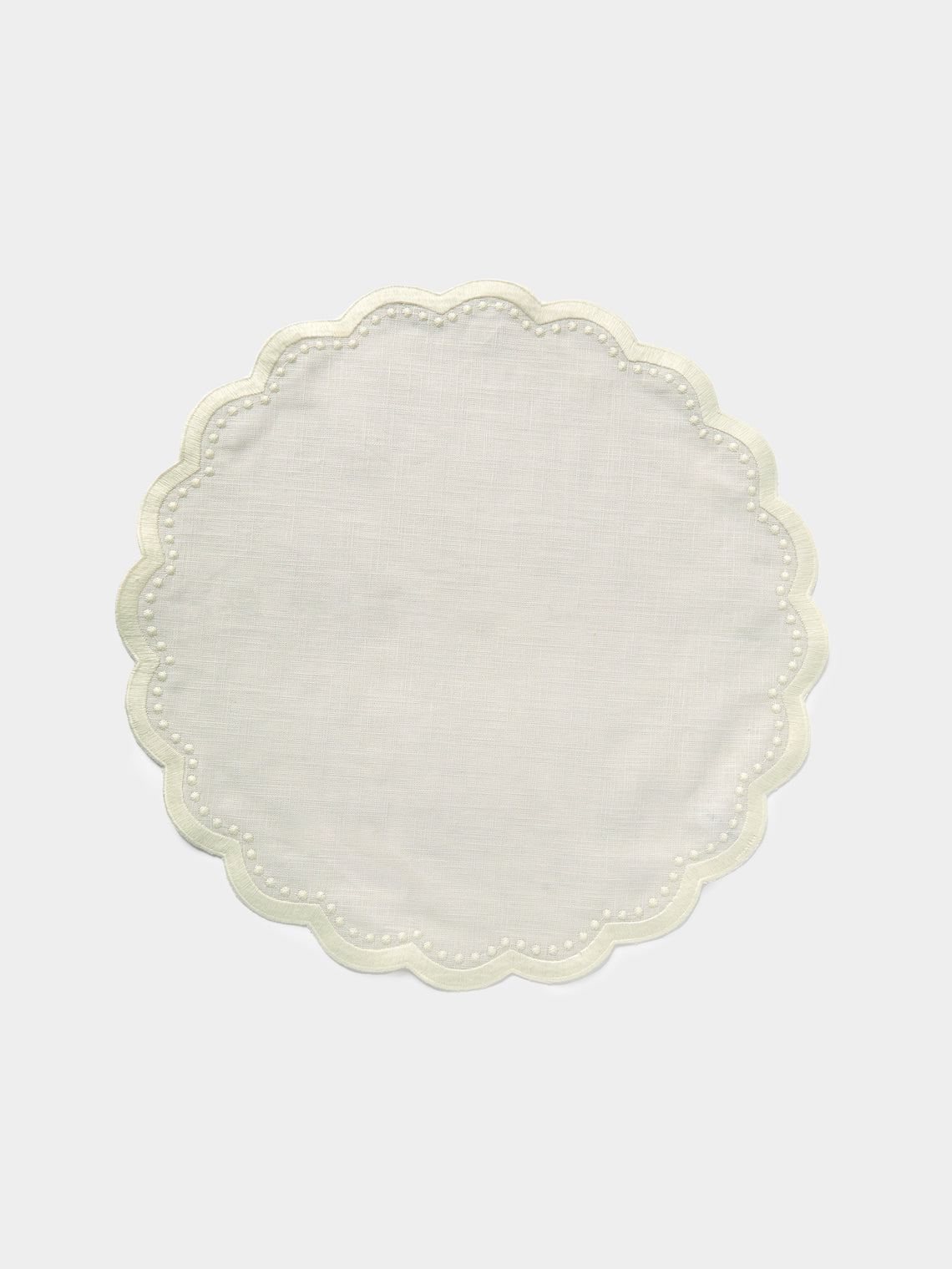 HMA | Blank Space - Bluebell Embroiderd Linen Placemats (Set of 4) -  - ABASK - 