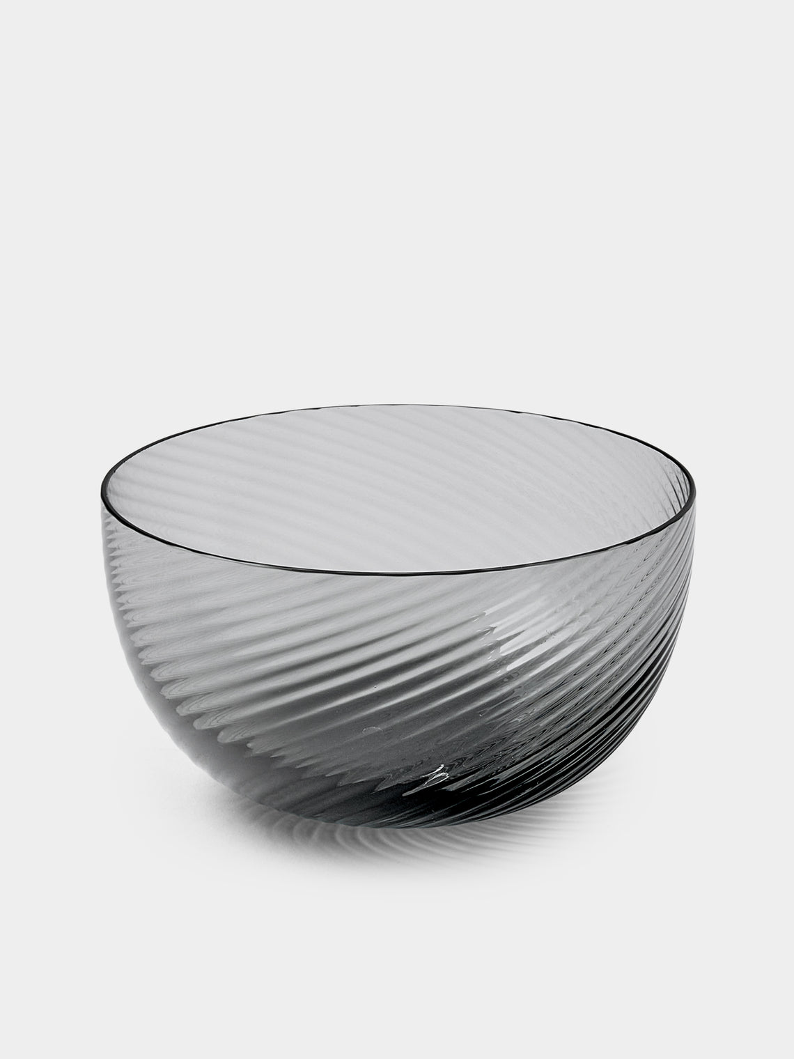NasonMoretti - | Set of 6 | Idra Hand-Blown Murano Glass Dessert Bowls - Gray - ABASK