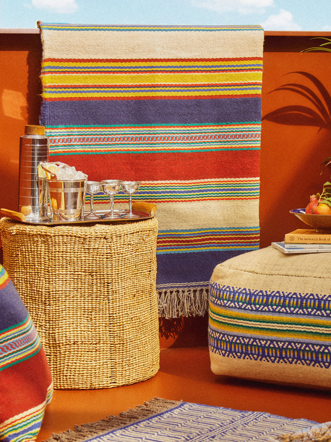 Fábrica Alentejana de Lanifícios - Handwoven Wool Rug with Fringe -  - ABASK