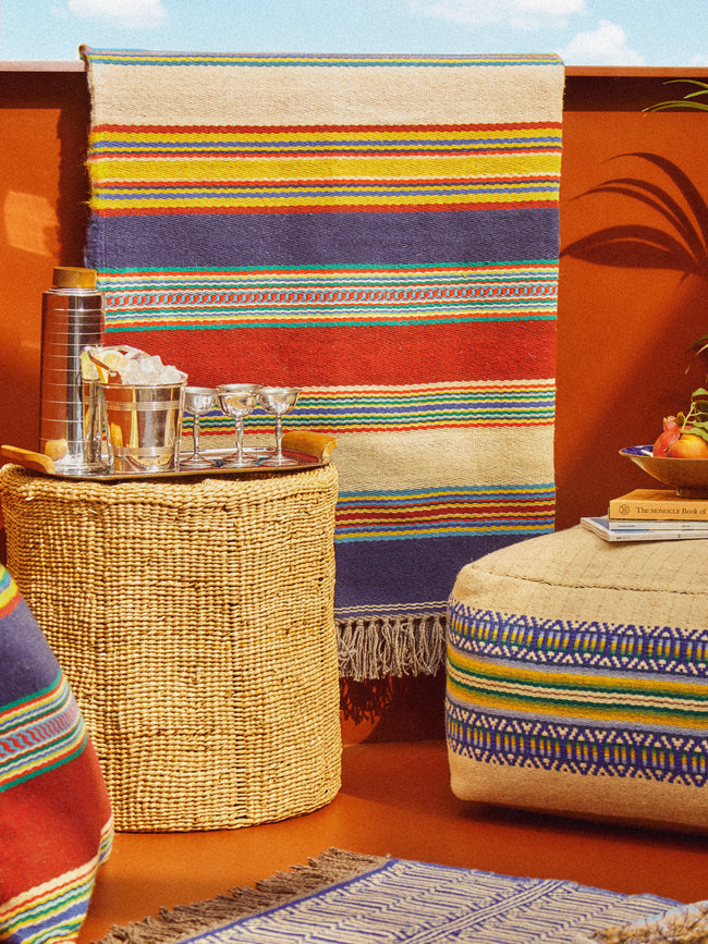 Fábrica Alentejana de Lanifícios - Handwoven Wool Rug with Fringe -  - ABASK