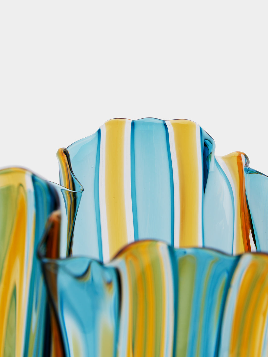 Venini - Fazzoletto Hand-Blown Murano Glass Medium Vase -  - ABASK