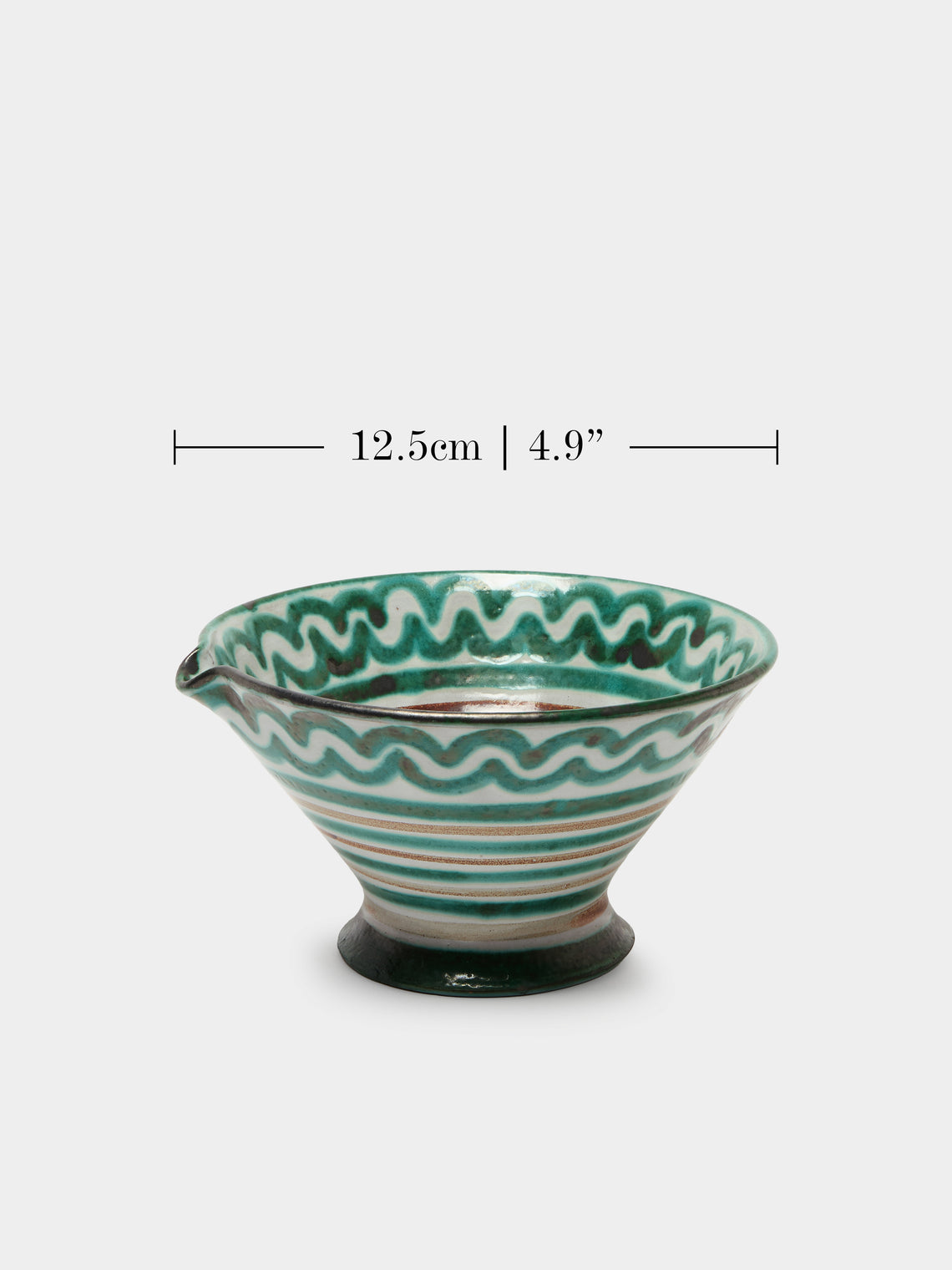 Antique and Vintage - 1950s Robert Picault Ceramic Salad Bowl - Green - ABASK