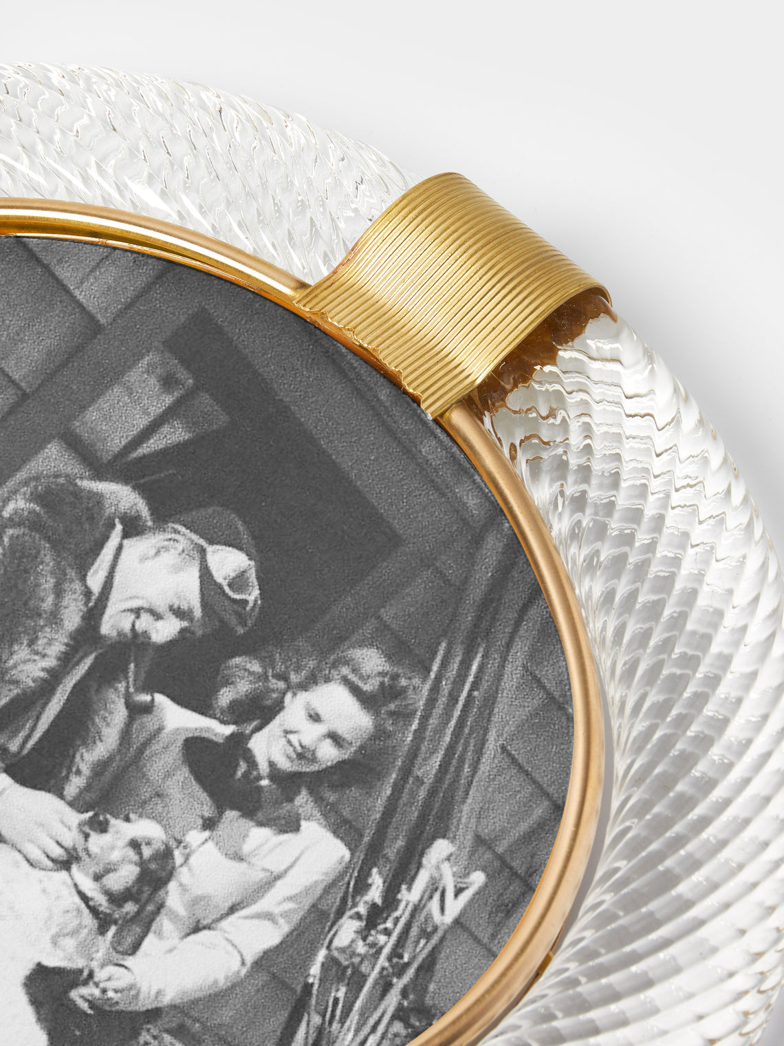 Antique and Vintage - 1960s Murano Glass Photo Frame - Clear - ABASK
