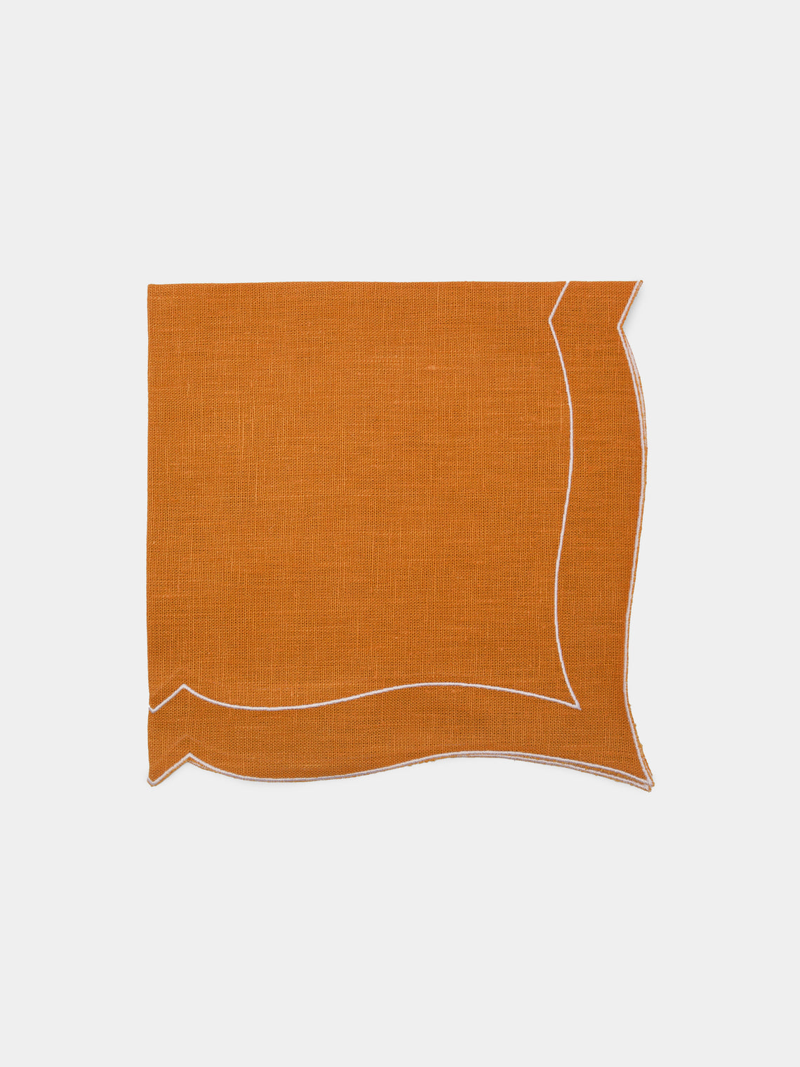 La Gallina Matta - Parentesi Linen Napkins (Set of 4) - Brown - ABASK