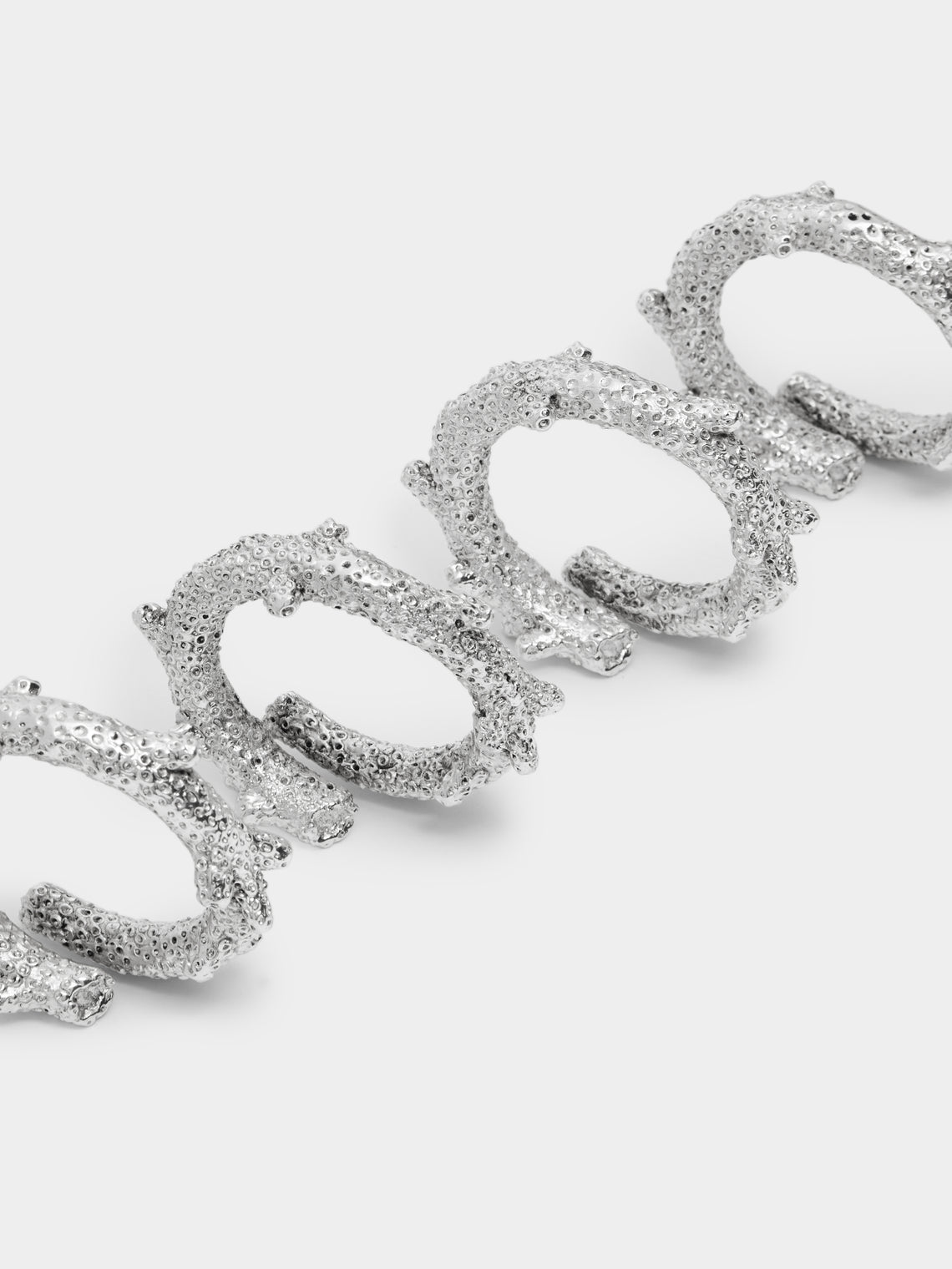 Objet Luxe - Silver-Plated Napkin Rings (Set of 4) -  - ABASK