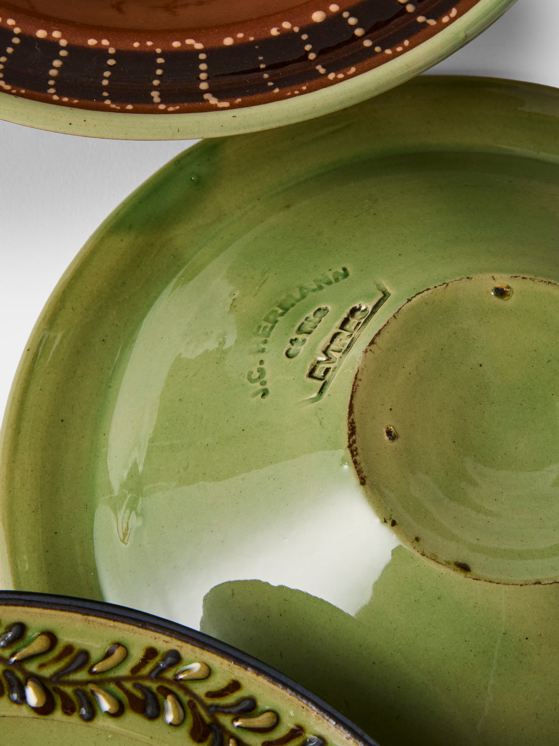 Poterie d’Évires - Animals Hand-Painted Ceramic Breakfast Bowls (Set of 4) - Brown - ABASK