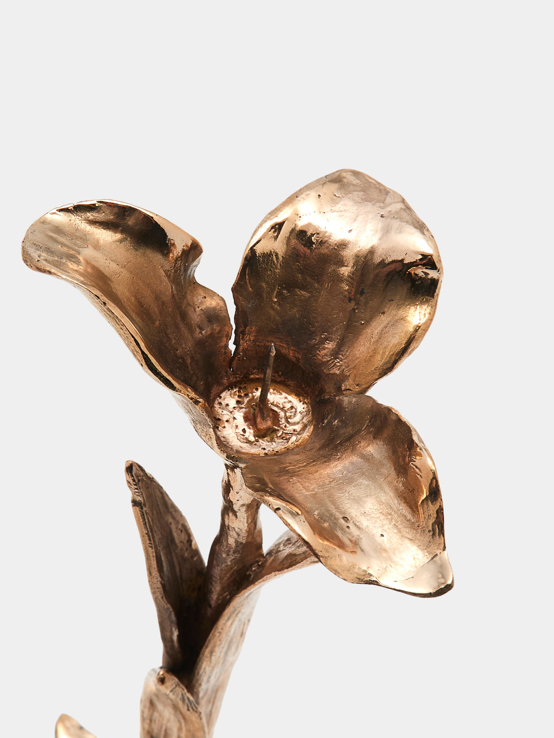 Osanna Visconti - Iris Hand-Cast Bronze Small Candle Holder - Bronze - ABASK
