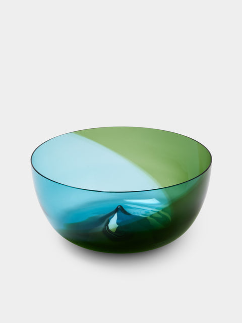 Antique and Vintage - Mid-Century Venini Glass Bowl - Green - ABASK - 