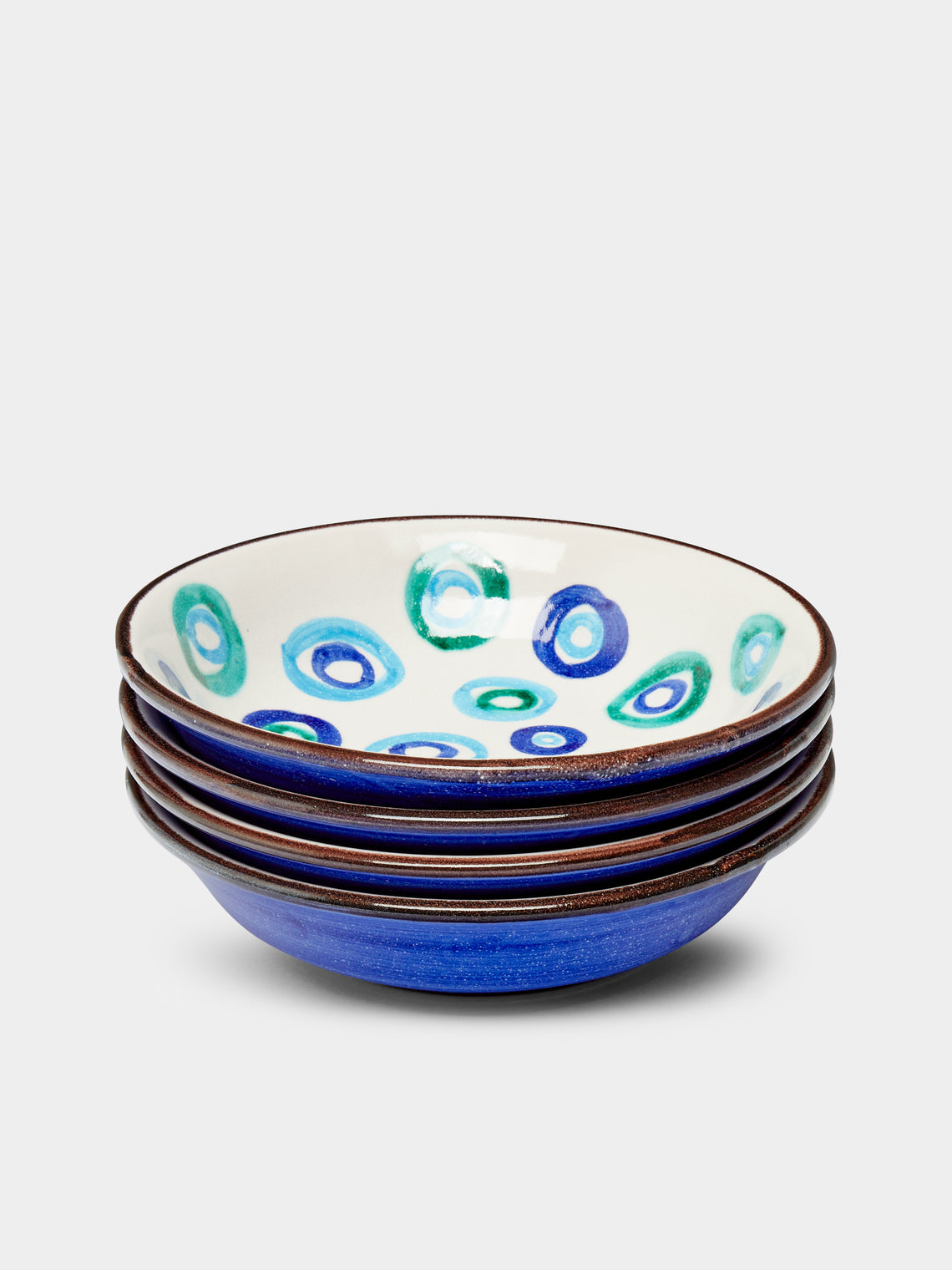 Ceramica Pinto - Vietri Hand-Painted Ceramic Pasta Bowls (Set of 4) -  - ABASK