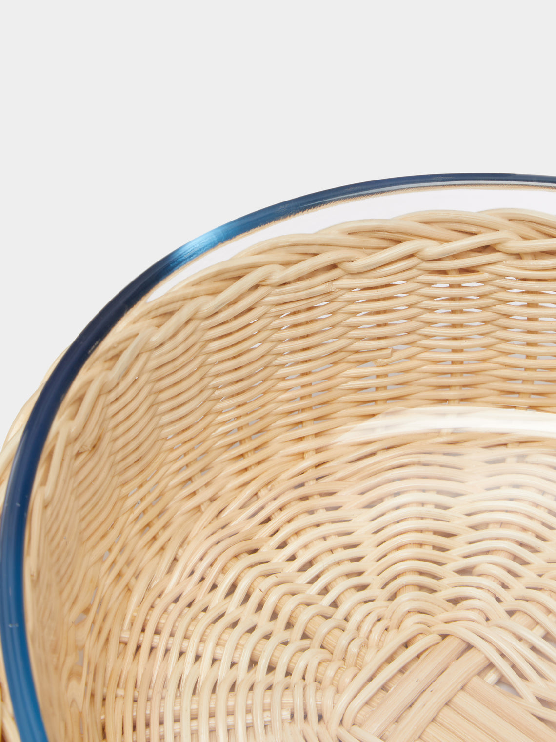 Mila Maurizi - Camelia Handwoven Wicker and Glass Baking Dish -  - ABASK