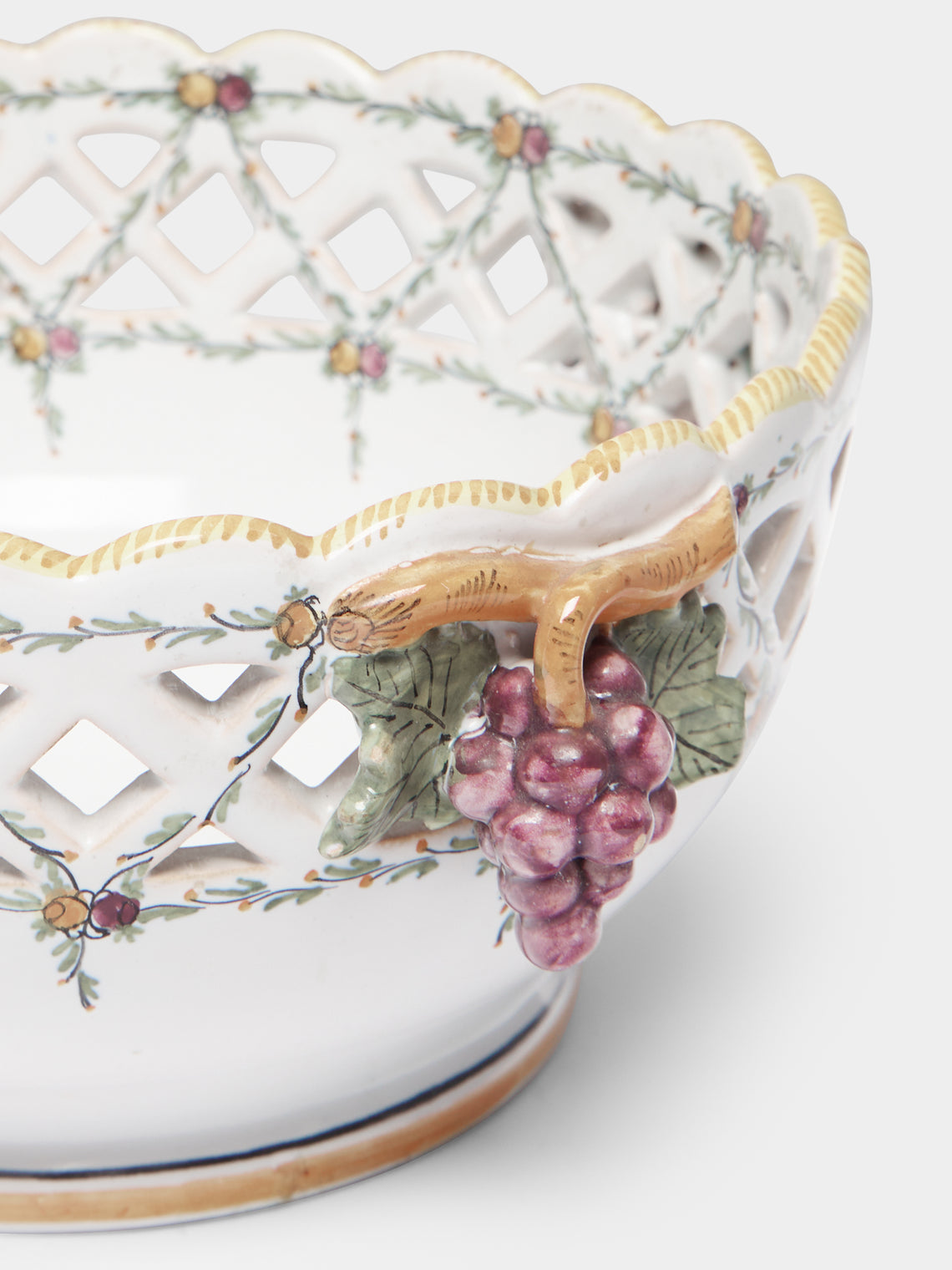 Antique and Vintage - 1930s Ceramic Grape Bowl -  - ABASK