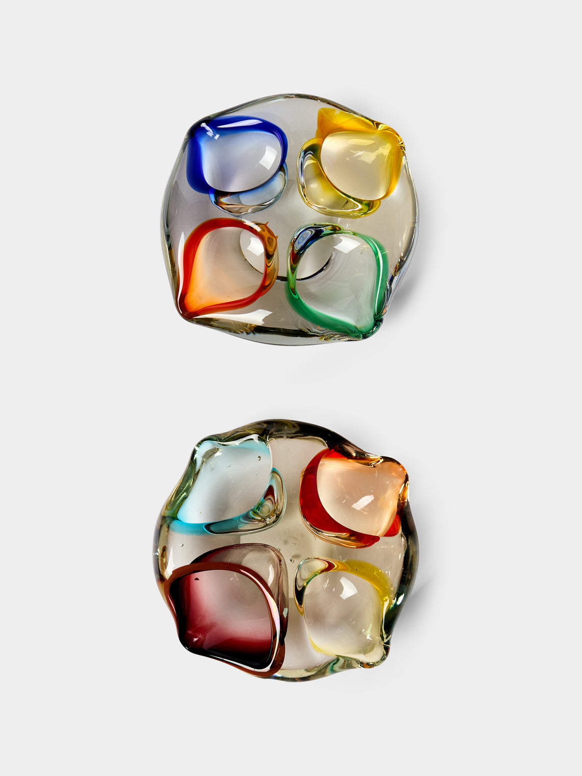 Antique and Vintage - Mid-Century Crystal Ashtrays (Set of 2) - Multiple - ABASK