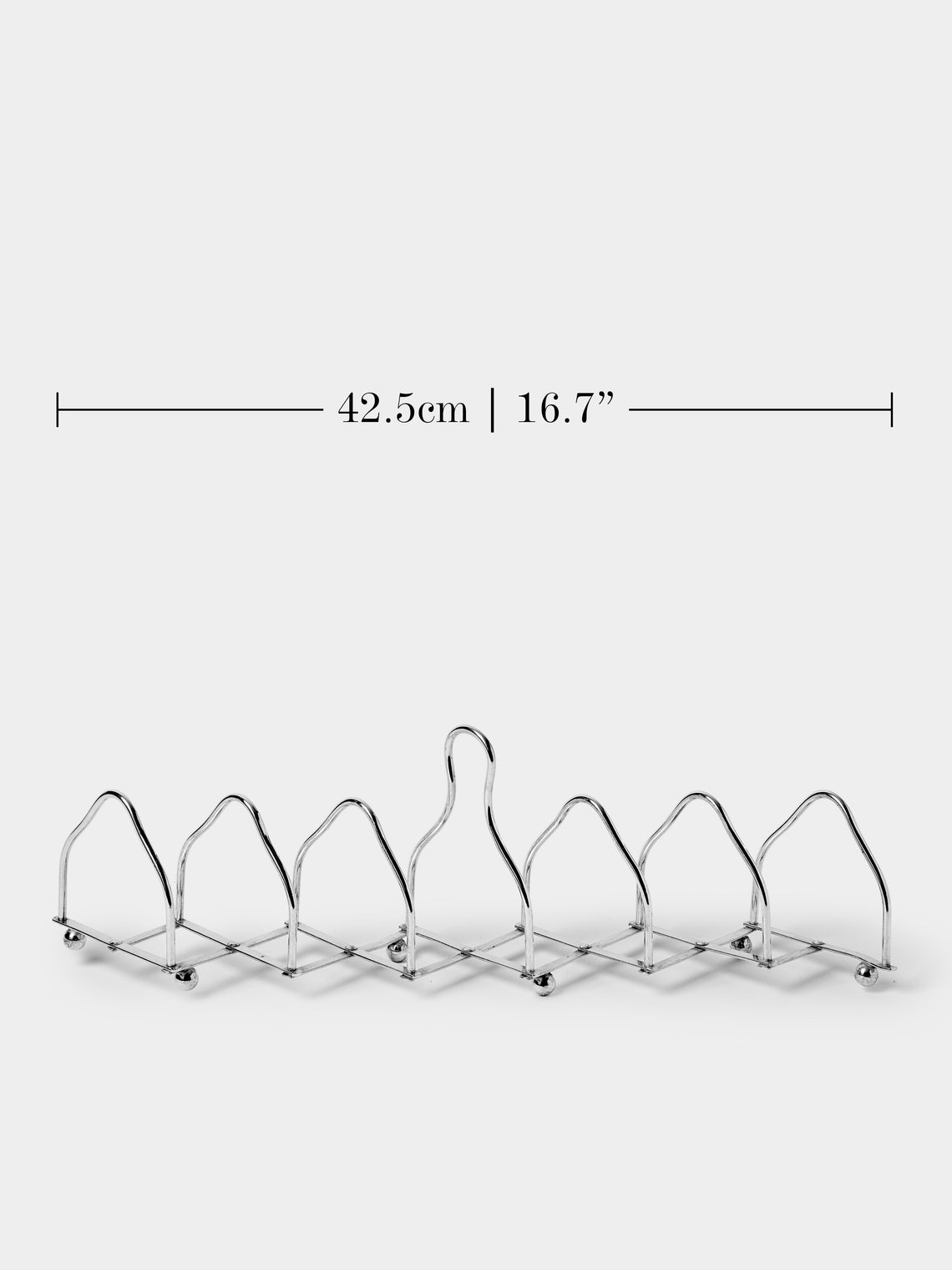 Antique and Vintage - Mid-Century Silver-Plated British Extending Toast Rack - Silver - ABASK