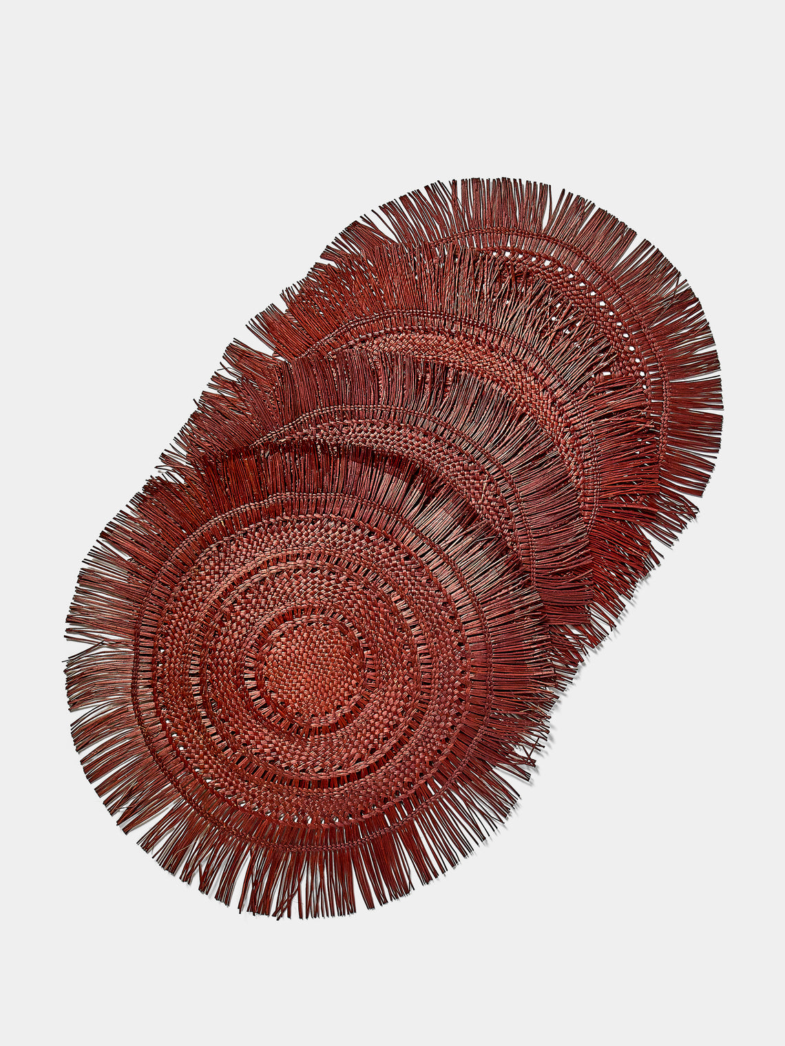 CasaLatina - Flecos Handwoven Werregue Palm Placemats (Set of 4) - Brown - ABASK