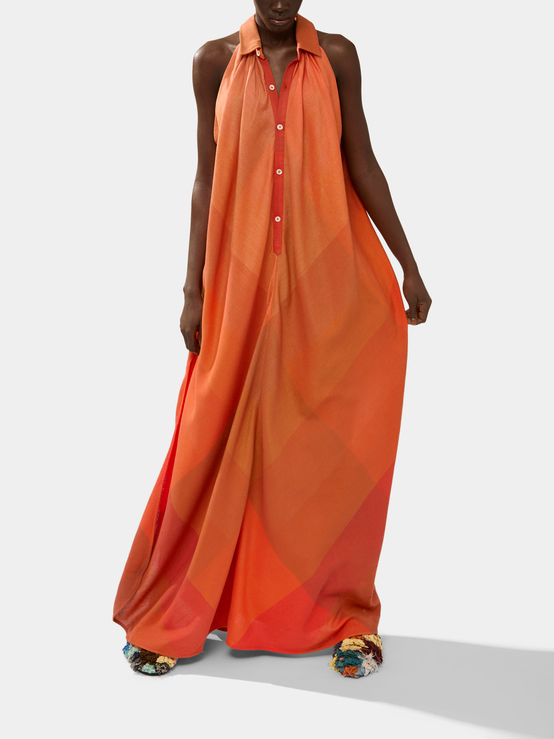 Marrakshi Life - The Collared Halter Dress | Size: S -  - ABASK