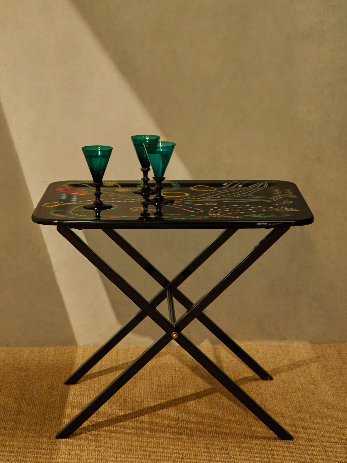 Fornasetti - Leather and Iron Tray Holder -  - ABASK