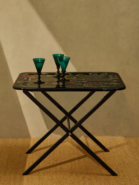 Fornasetti - Leather and Iron Tray Holder -  - ABASK