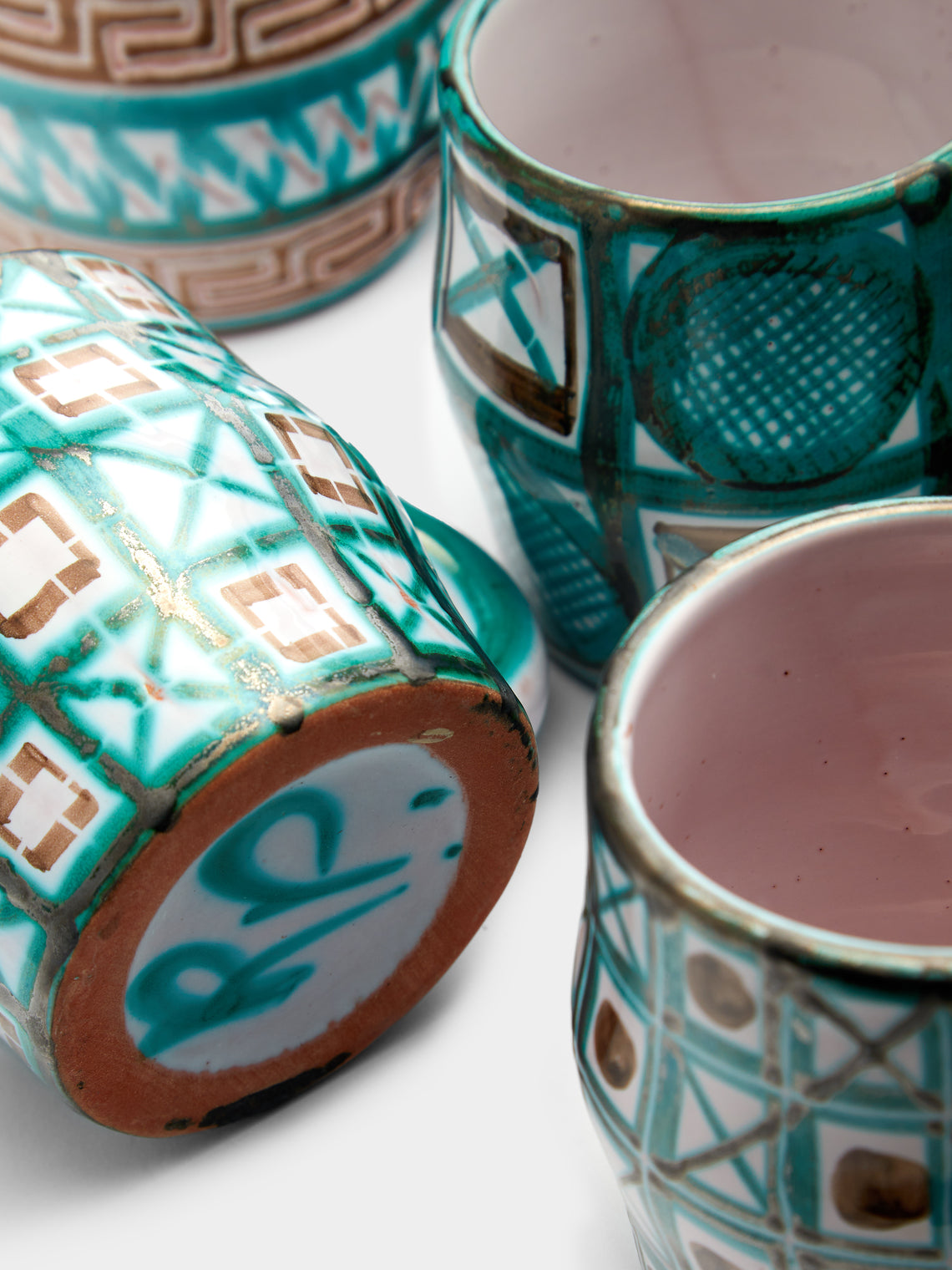 Antique and Vintage - 1950s Robert Picault Ceramic Mugs (Set of 6) -  - ABASK