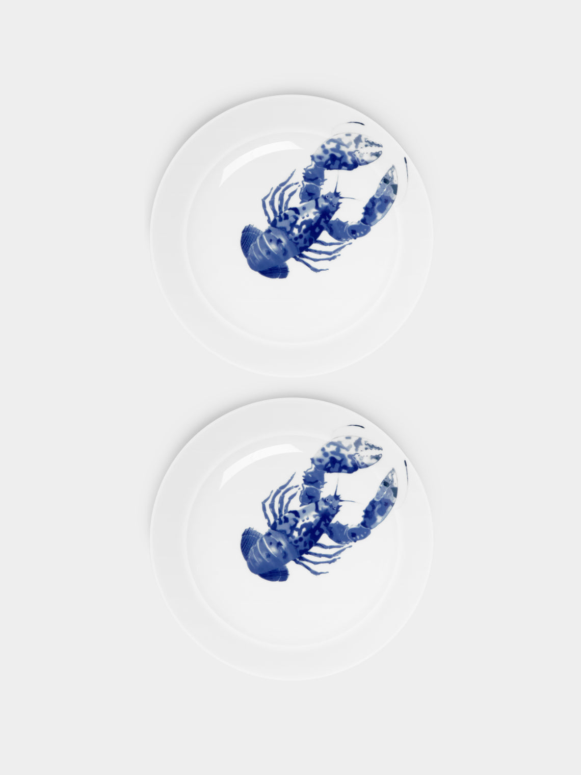 Hering Berlin - Ocean Porcelain Shallow Bowls (Set of 2) - White - ABASK