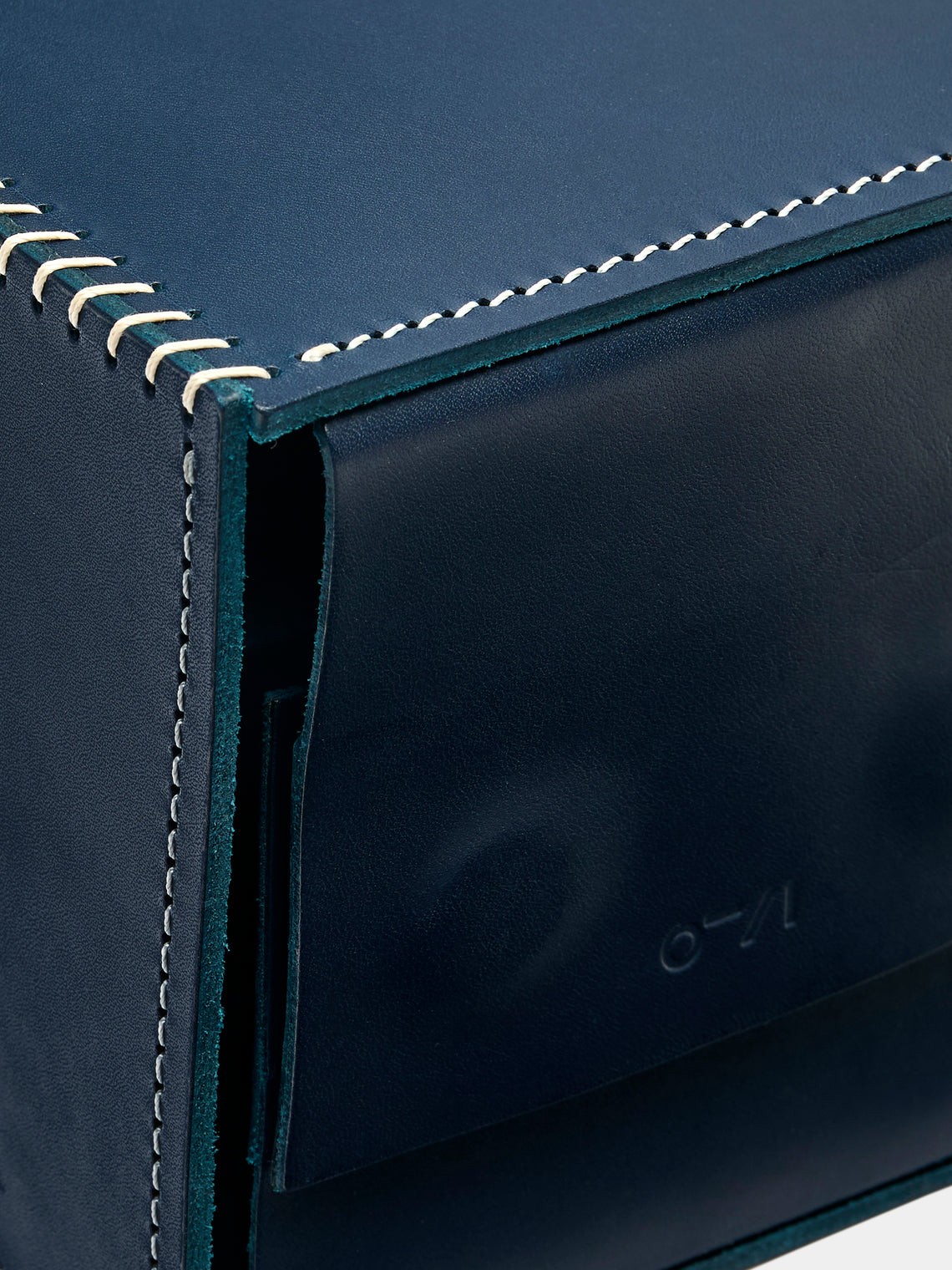 Otzi Studio - Eyelet Leather Tissue Box - Blue - ABASK