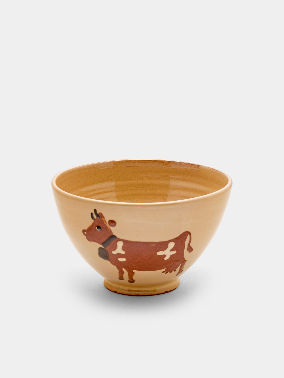 Poterie d’Évires - Cows Hand-Painted Ceramic Bowls (Set of 6) - Multiple - ABASK