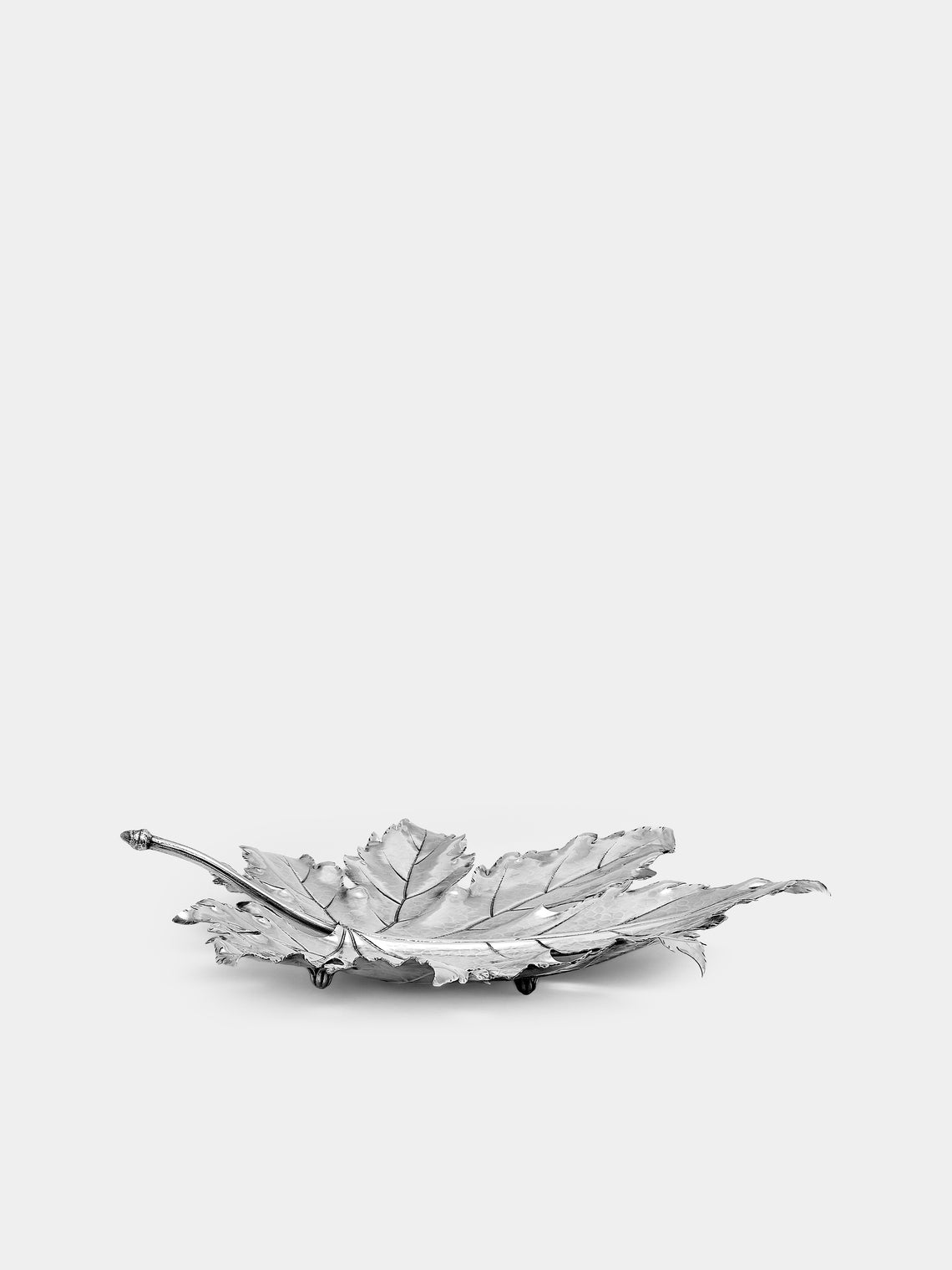 Antique and Vintage - 1970s Buccellati Solid Silver Maple Leaf - Silver - ABASK - 