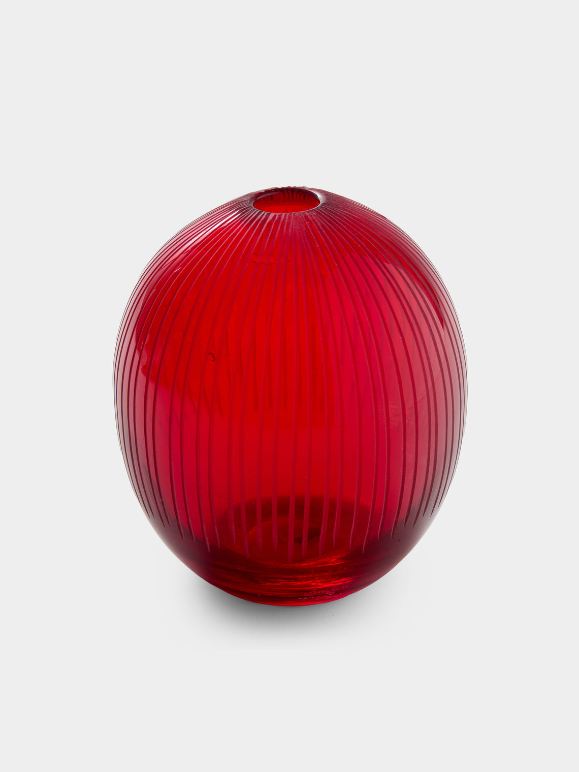 Antique and Vintage - 1960s Murano Glass Bud Vase (5in/13cm) - Red - ABASK - 