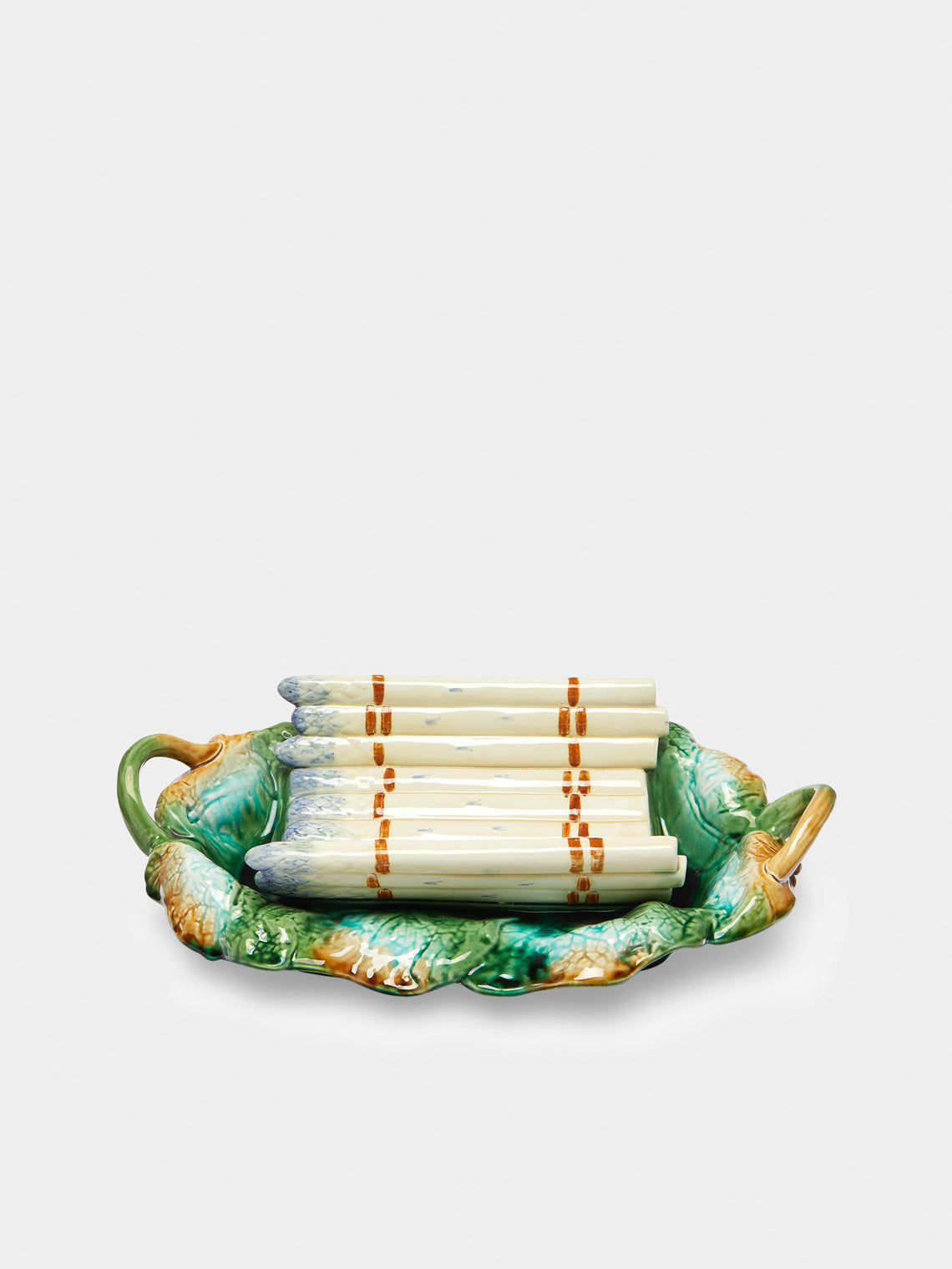 Antique and Vintage - 1910s Asparagus Ceramic Basket -  - ABASK - 