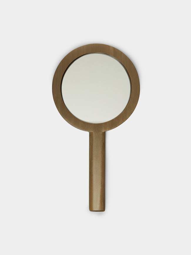 Silvia Furmanovich - Tulip Marquetry Wood Hand Mirror -  - ABASK