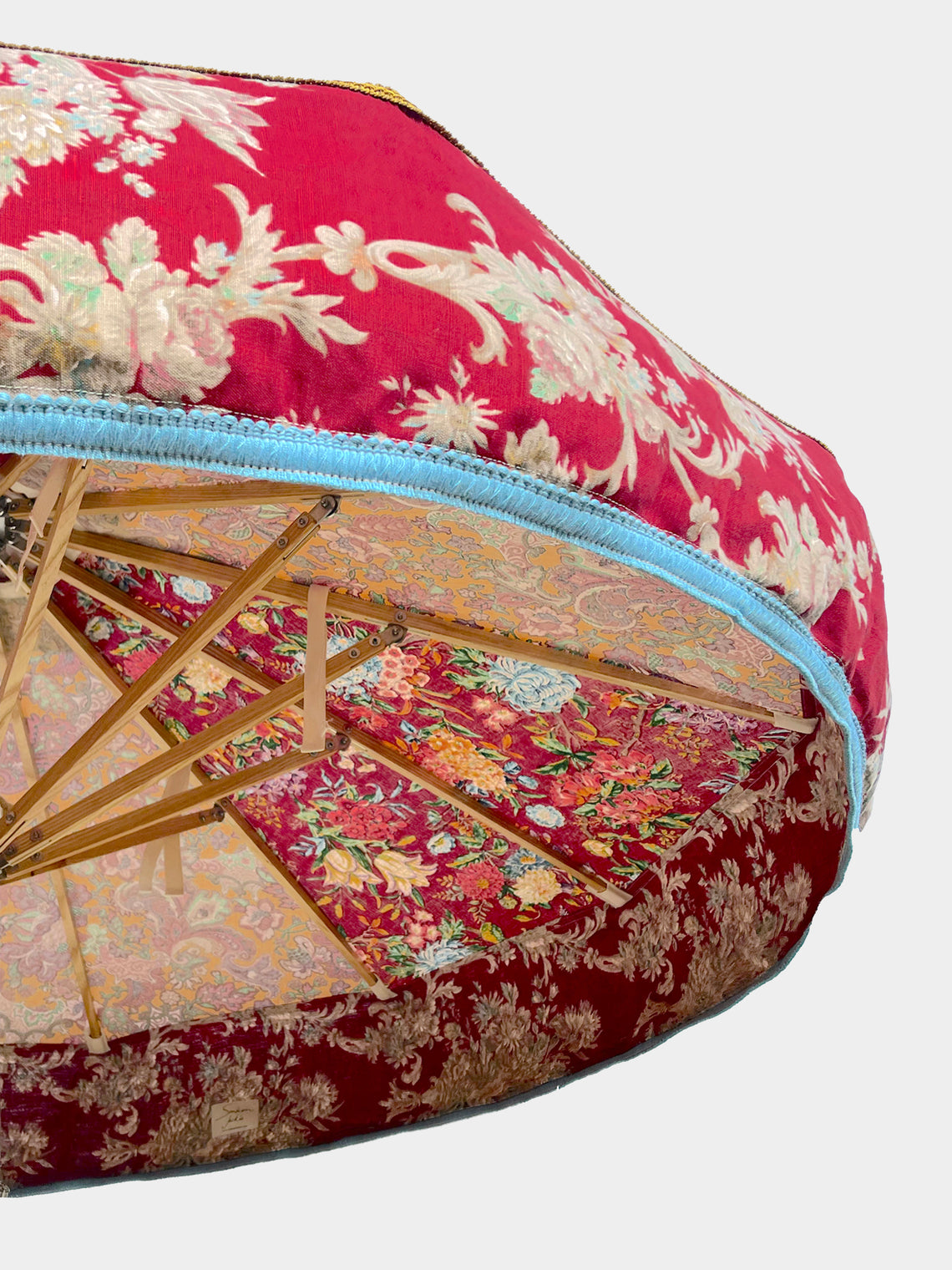 Sunbeam Jackie - Burning Love Vintage-Cotton Parasol - Red - ABASK